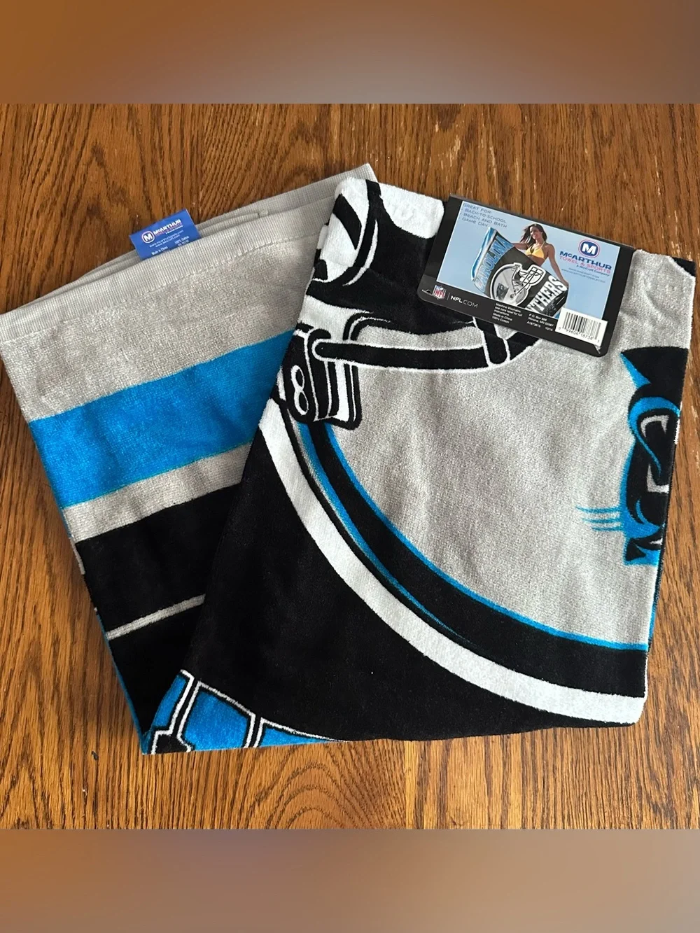 NFL Carolina Panthers beach towel